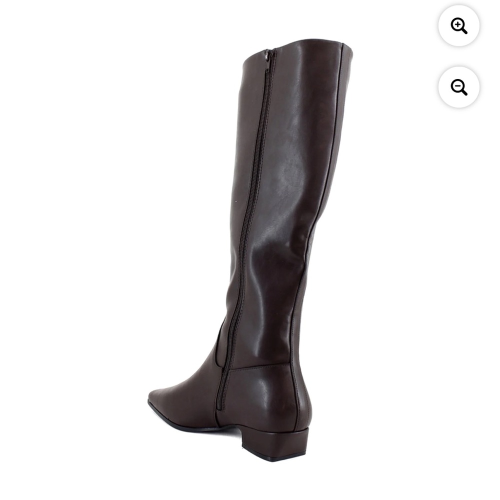 Madden Girl Dark Brown Heeled Boots - Picture 3 of 11